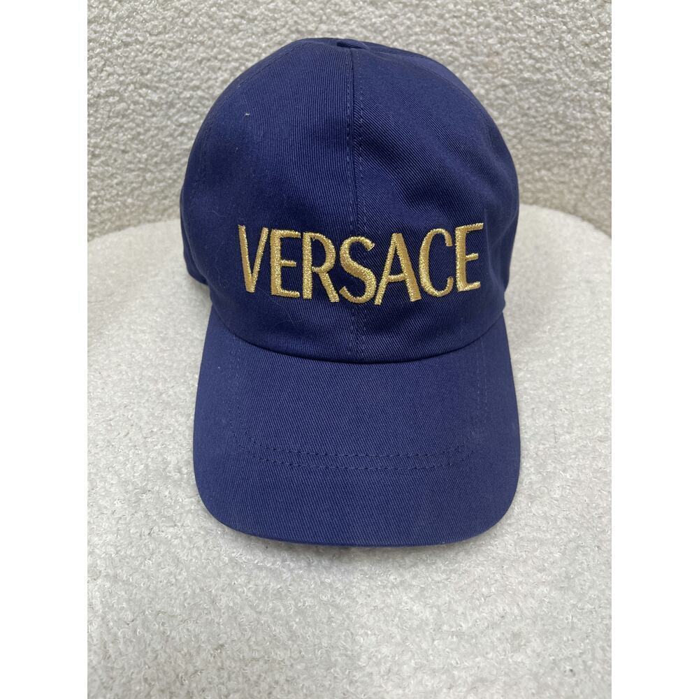 Versace Navy Blue Logo Cap - Like New